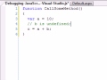 Debugging JavaScript in Visual Studio.NET