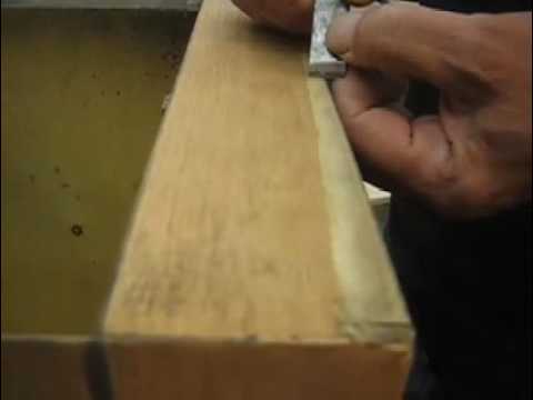 how to repair oak veneer table top