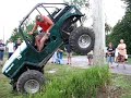 Jeep Willys vs. telephone pole
