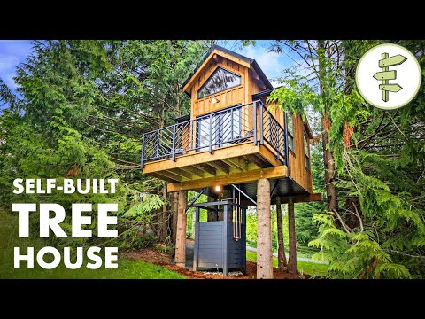 Stunning Ultra Tiny Tree House with Modern Interior Design – FULL CABIN TOUR