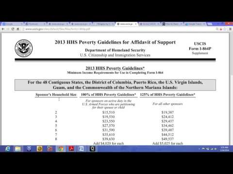 how to fill affidavit of support i-864