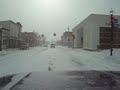 Driving through Cheboygan Michigan in February