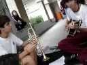 Bruno, Koling e Silva tocando