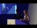 Brittany Trilford addresses the UN Global Compact Corporate Sustainabiity Forum
