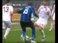 Inter-Roma 3-3. Rigore assegnato all'Inter per fallo su Balotelli
