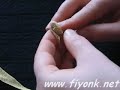 folded ribbon rose: kurdele ile katlamal? gül folded ribbon rose: kurdele ile katlamal? gül