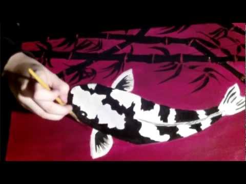 Koi Karpfen Acryll