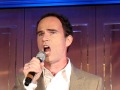 Thomas Borchert singing at the presentation of the leading actors of Rebecca in Stuttgart