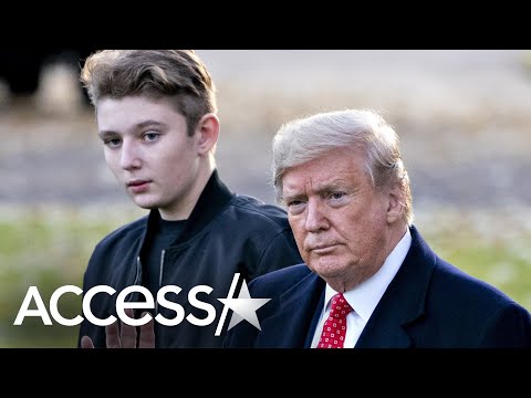 Donald Trump’s Son Barron Missing From Departure Ceremony