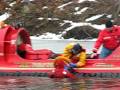 ice water rescue drill at clarence town park