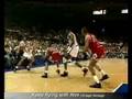 John Starks dunks on the Bulls NBA Playoffs 1993 ...
