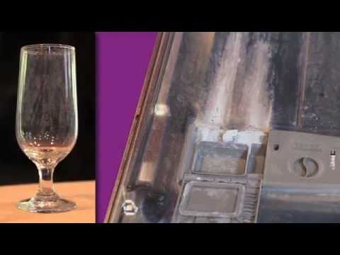 how to get dishwasher film off glasses