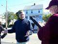 2008-10-19 | A walk by the Mystic River on Shore Drive ~> And the mystery of the disappearing vegetation in Somerville, MA. Ward 4 Alderman Walter Pero points out the problem to ...  ()