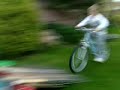Chris falls of bike