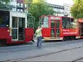 Tram pulling in Bytom - Tramwaje Slaskie