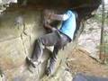 bouldering the roofie