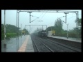 RAJKOT COIMBATORE EXPRESS WITH ERODE WDM3D CAPTURED IN HEAVY RAIN