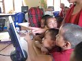 Young Tibetan Monks in Exile Learn Computers