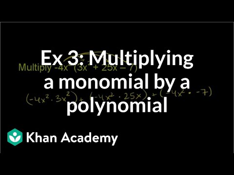 Multiplying monomials by polynomials