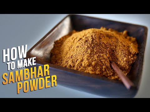 How To Make Sambhar Powder | Homemade Sambhar Masala Recipe By Smita Deo | Basic Cooking
