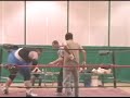 june 9th 2007, pipestone, mn        the iwf's dirty dan hanson takes on the 7'1
