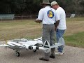 Al Runs Up Engines on RC P-38 Lightning Plane