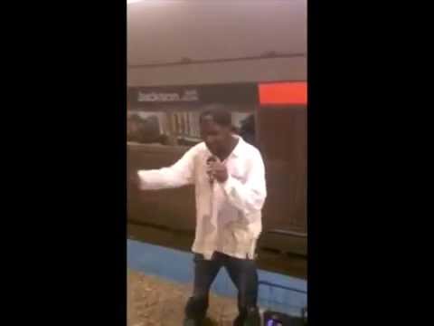 rapping - Homeless man rapping on subway got bars!