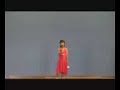 Tomorrow - Isabella Guarin 7 years old First Placer