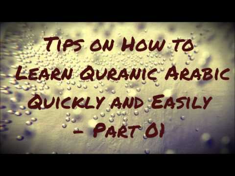 how to learn quranic arabic