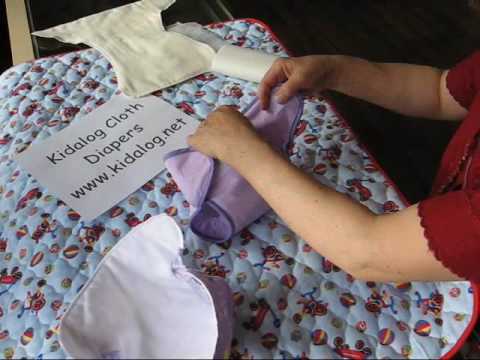 how to fasten prefold diaper