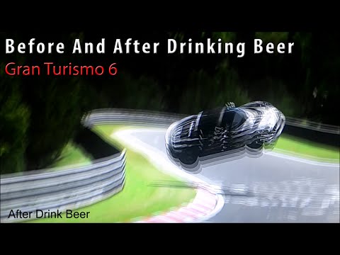 Before And After Drinking Beer – Alcohol Abuse And Driving – Gran Turismo 6 – Lotus Elise – GT6