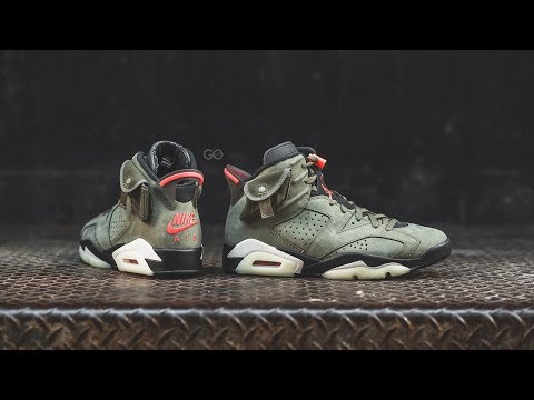 Travis Scott x Air Jordan 6 Retro SP “Medium Olive” Review – Sean Go