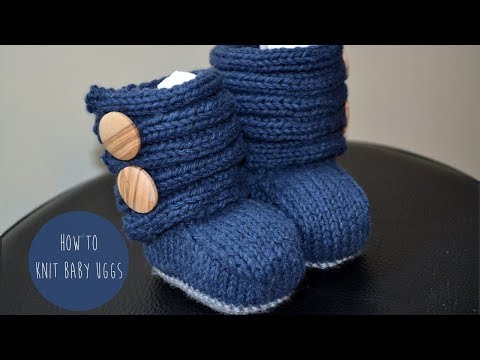 how to easy knit baby booties