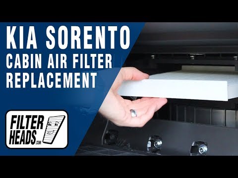 Cabin air filter replacement- Kia Sorento