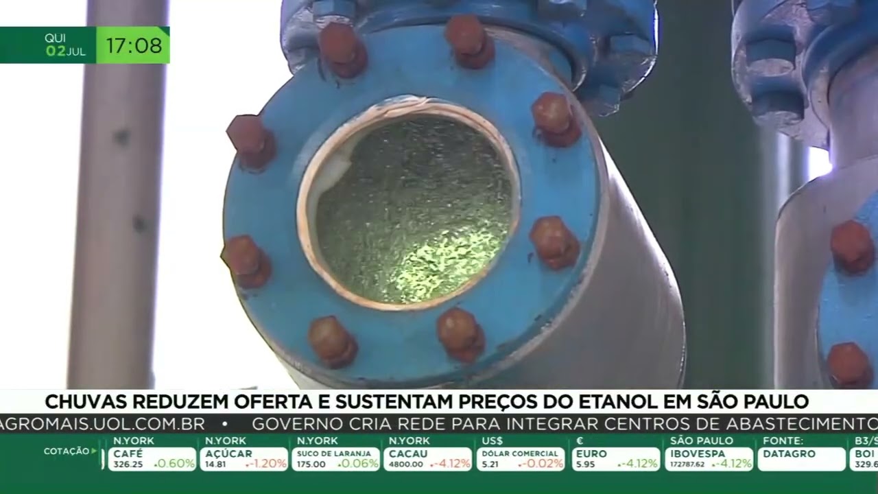 Chuvas reduzem oferta e sustentam preços do etanol em São Paulo
