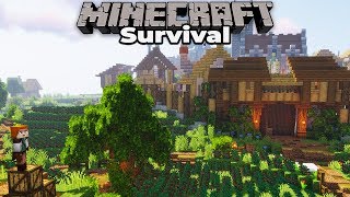 Building with fWhip S2 : VILLAGE LANDSCAPING : Minecraft 1.14 Survival Let's Play
