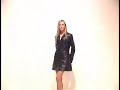 Long Leather Coat and Short Skirt