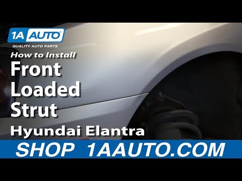 How To Install replace Front Loaded Strut 2001-06 Hyundai Elantra