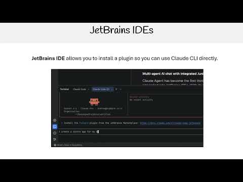 Claude Code Essentials - Jet Brains IDE