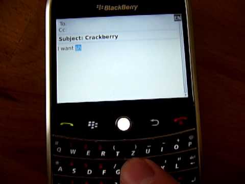 0 Texto predictivo en las BlackBerry