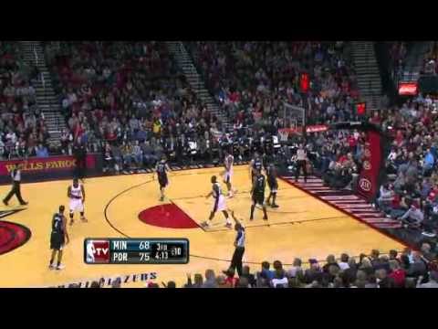 Nicolas Batum’s four point play against Timberwolves