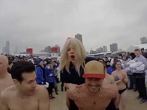 Lady Gaga Chicago Polar Plunge 2015 for Special Olympics Chicago