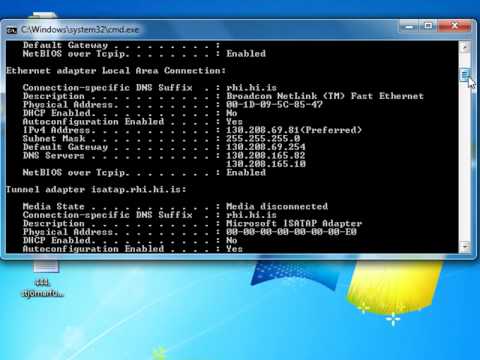 how to get mac address in windows 7