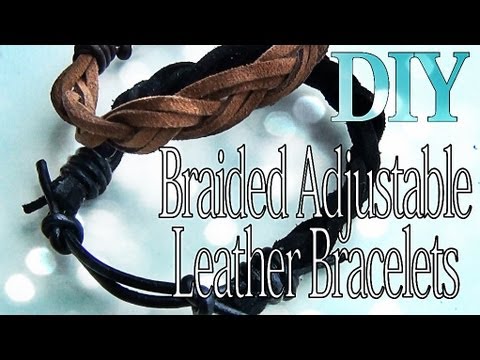 how to fasten leather bracelet