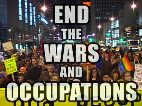 Video promotion for March 18 Chicago protest march for peace