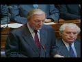 Charles Haughey resigns, 1992. Charles Haughey resigns, 1992.