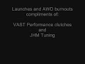 audi s4 launches awd burnouts in car   out of car footage