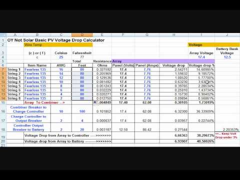 how to calculate dc wire gauge