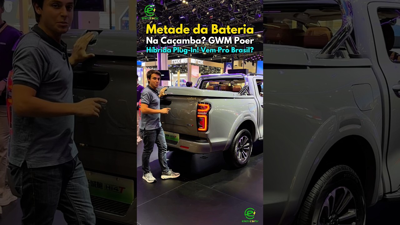 Metade da Bateria Na Caçamba? GWM Poer Híbrida Plug-In! Vem Pro Brasil?⚡