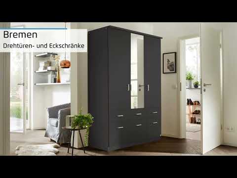 Draaideurkast Bremen alpinewit - 4-deurs - 8 lades - 181cm